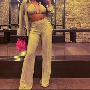 STARLOW Stylish Women's green Pants set